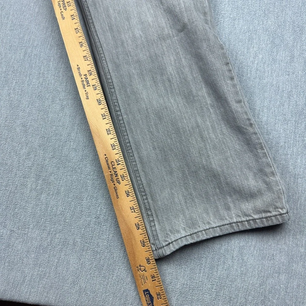 Levis 514 Jeans Men 34x30 Gray Slim Straight Fit Classic Pockets Stretch Zip Fly